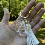 Personalized Acrylic Keychain Sealed with Resin