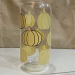 Hand Picked Pumpkins, Fall, Can Glass