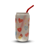 Love Glass Can 16 oz Cups